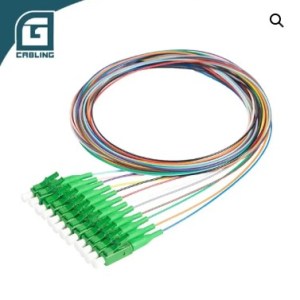 Gcabling - g657a1 - 1m SM 12 Core G657A1 LC APC LSZH Optical Fiber Pigtail