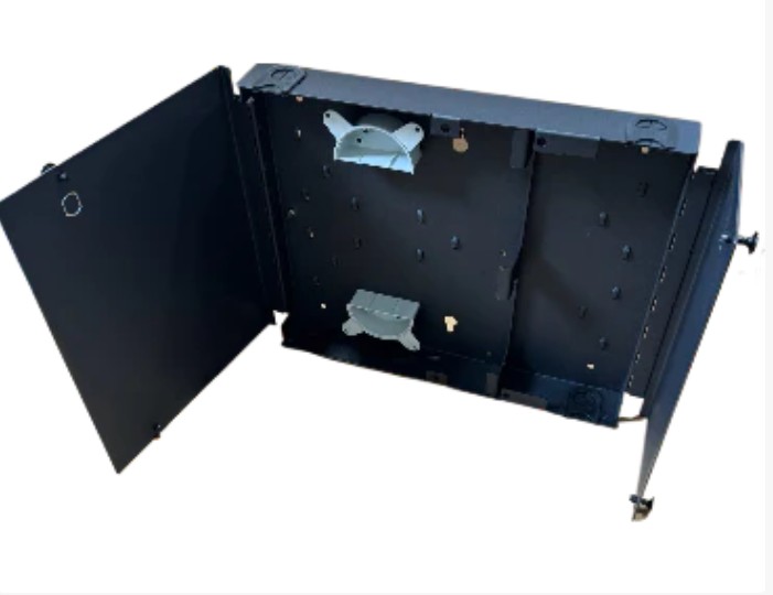 Telecom Specialties - wm2-2lgx-bk-ww - WM2 2 Position Wall Mount LGX Compatible Fiber Enclosure