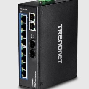 Trendnet - Ti-g102 - 10-Port Hardened Industrial Gigabit DIN-Rail Switch