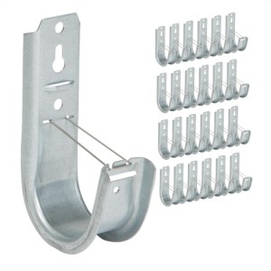 ICC - iccmsjhk44 - 2-inch galvanized steel J-Hook, 25-pack, for supporting category cables, fiber optic cables,